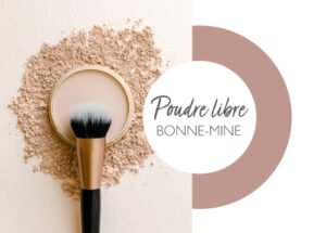 Loose powder with healthy glow effect