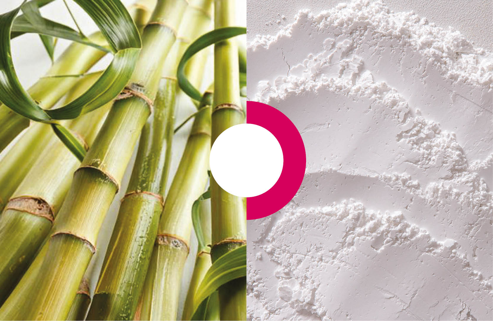 Bamboo exfoliating powder with progressive exfoliation