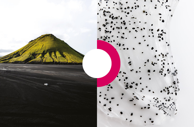 exfoliant sable volcanique islande particules fines