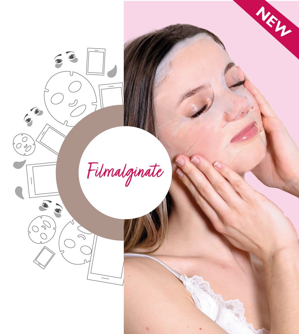 Lessonia sheet mask Filmalginate filmogène à l'alginate