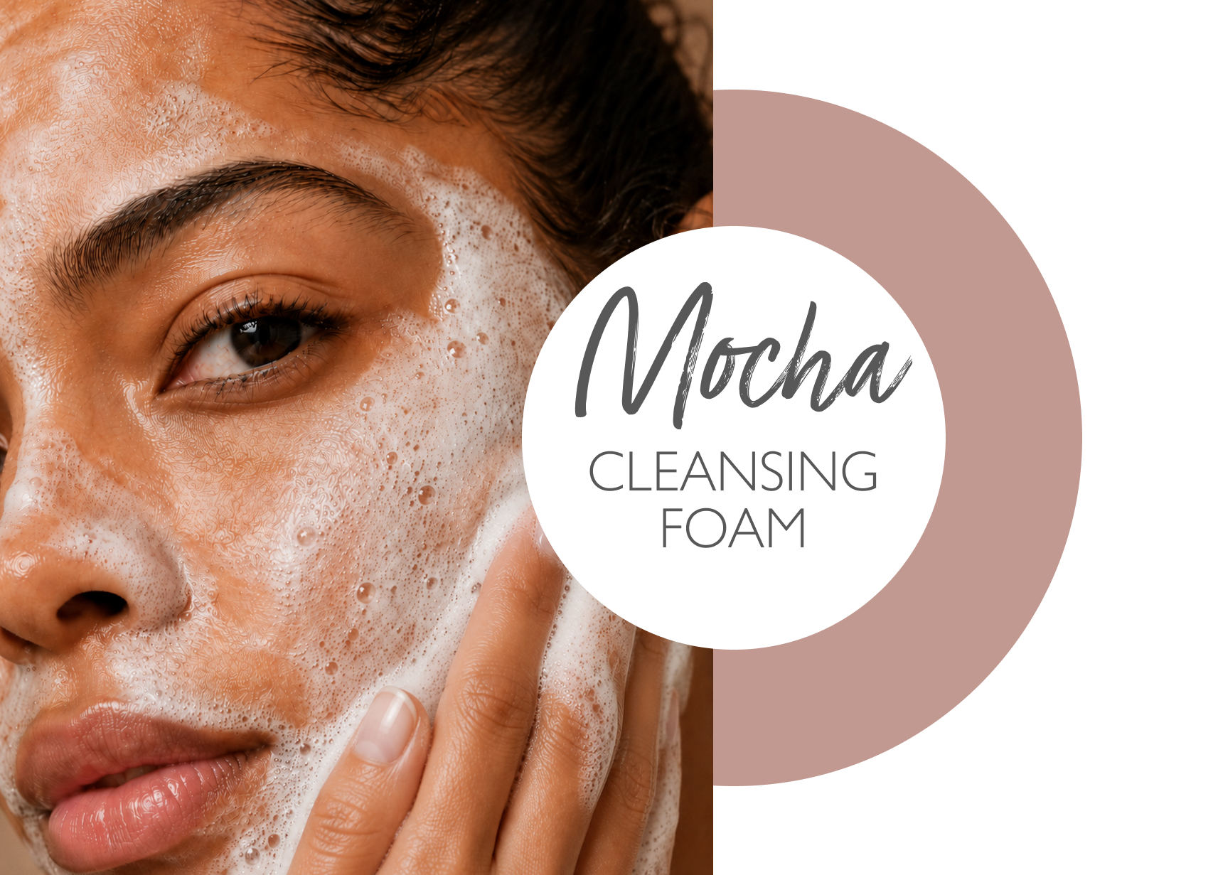 Mocha Facial Cleansing Foam Formulated with SAPONIN+ – Lessonia