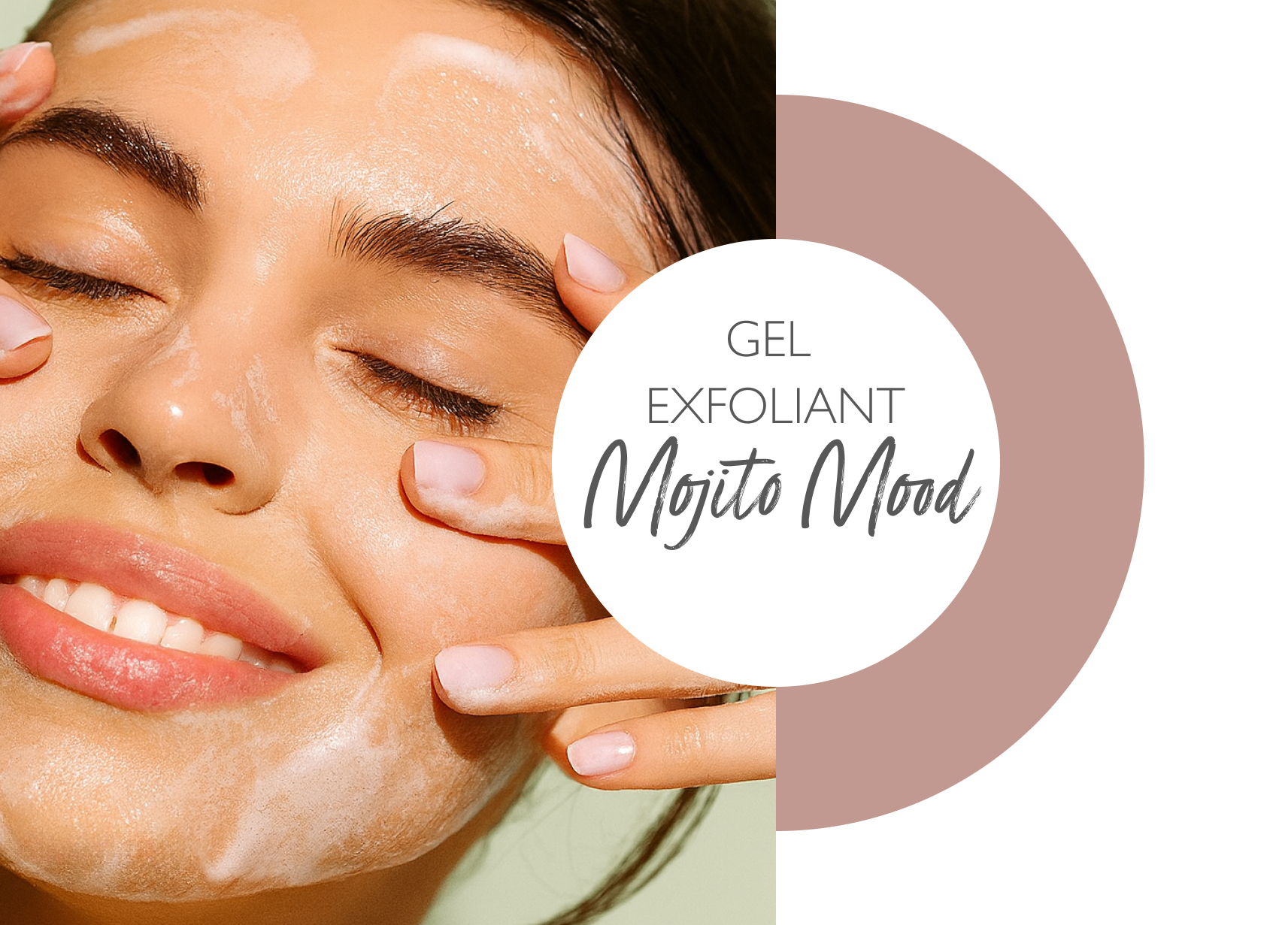 gel exfoliant visage mojito mood Gel douche au konjac formulé avec un gélifiant naturel et végétal issu de la racine de konjac
